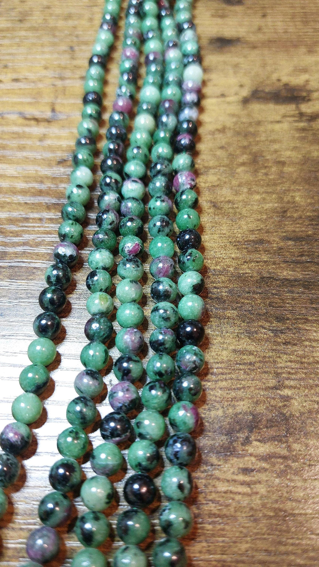 natural zoisite beads 6mm
