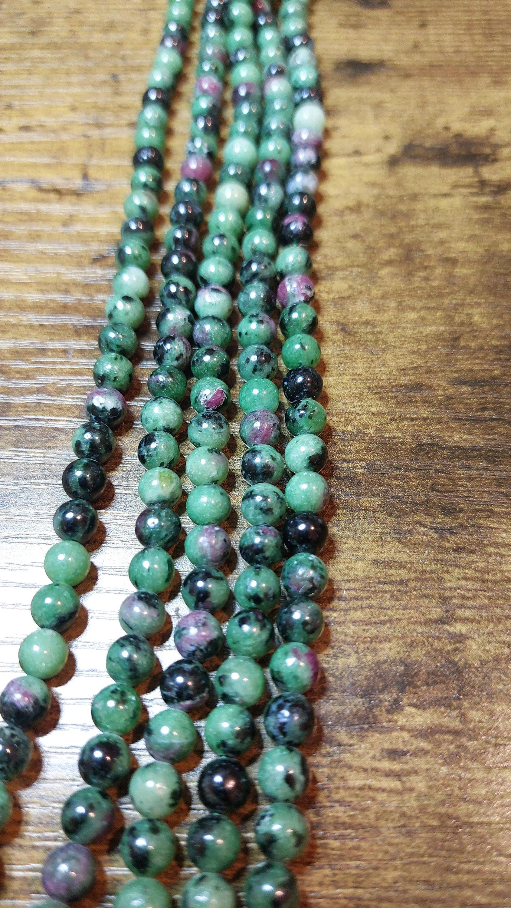 natural zoisite beads 6mm