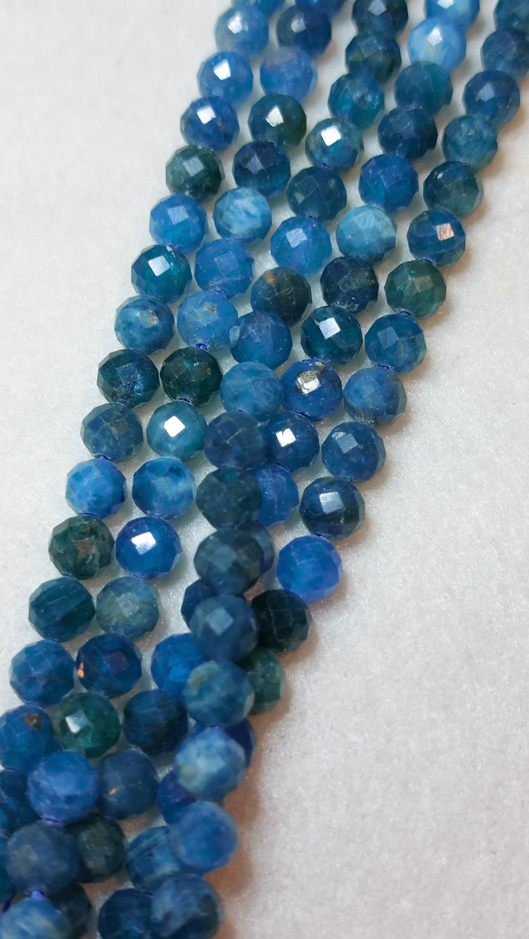 apatite beads 5mm faceted