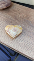natural calcite carved hearts