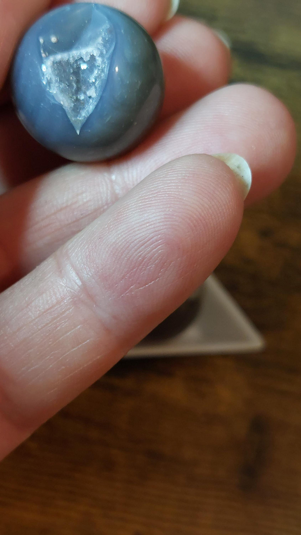 Natural druzy agate 20mm