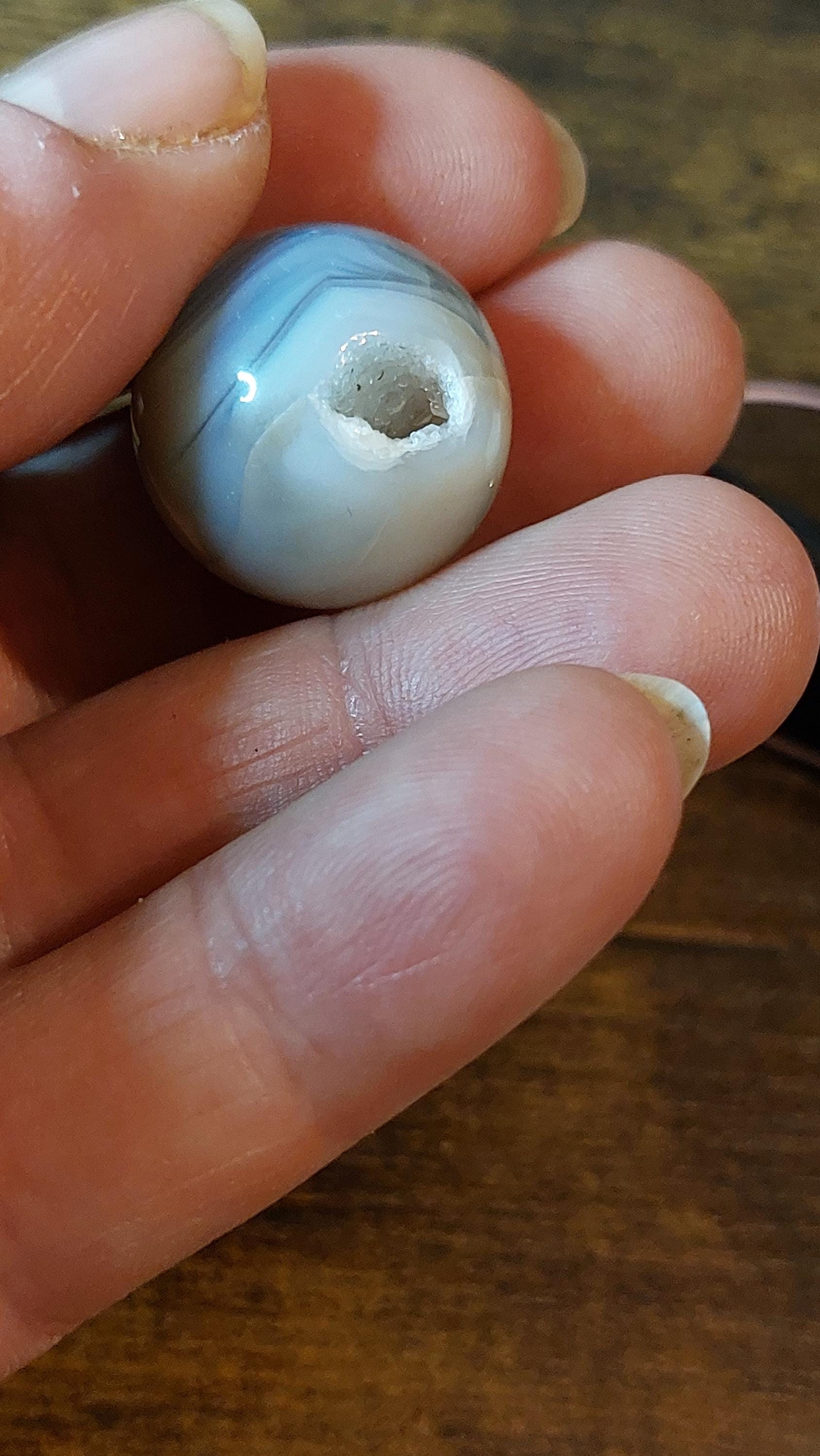 Natural druzy agate 20mm