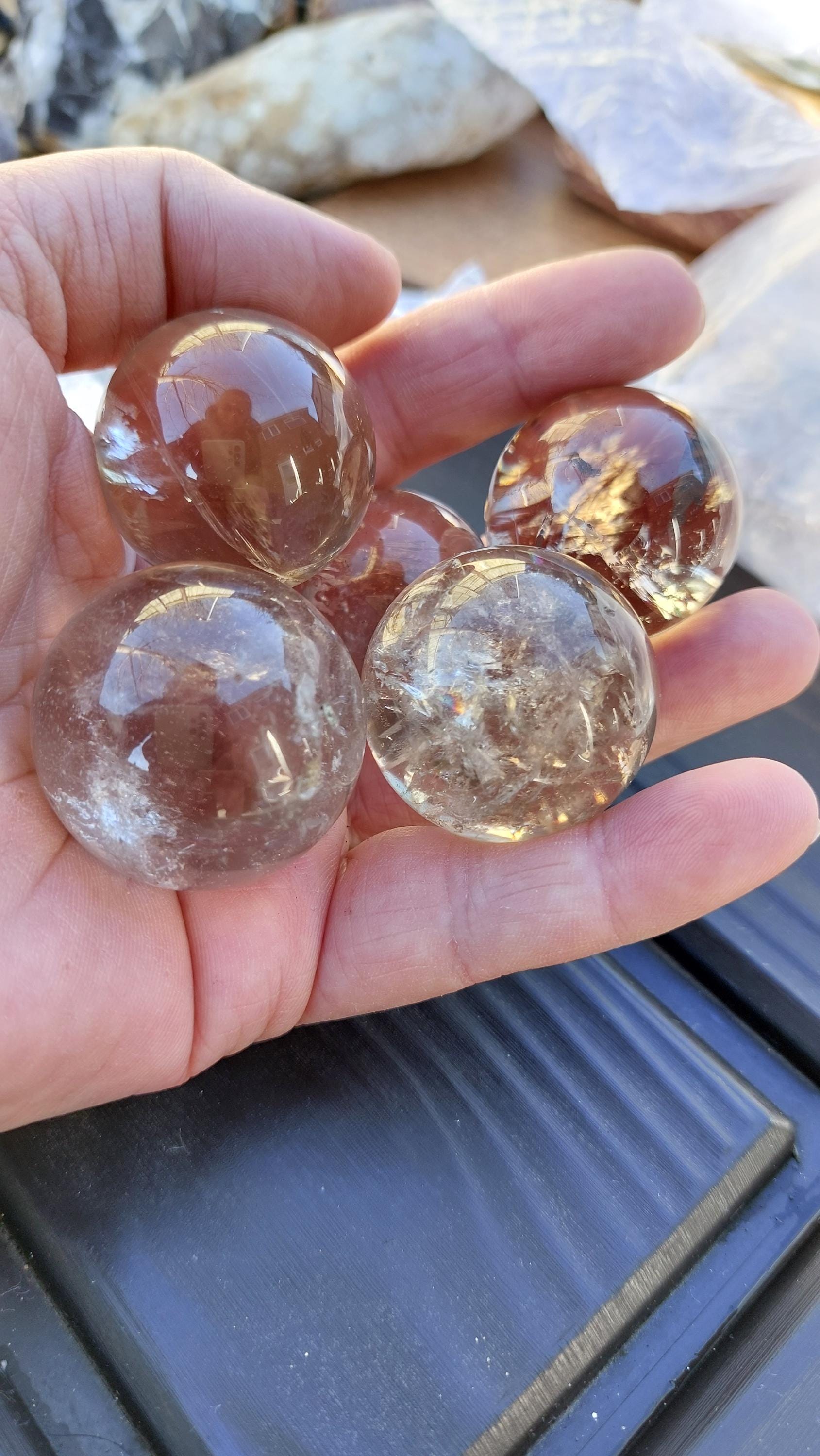 smokey quartz mini sphere