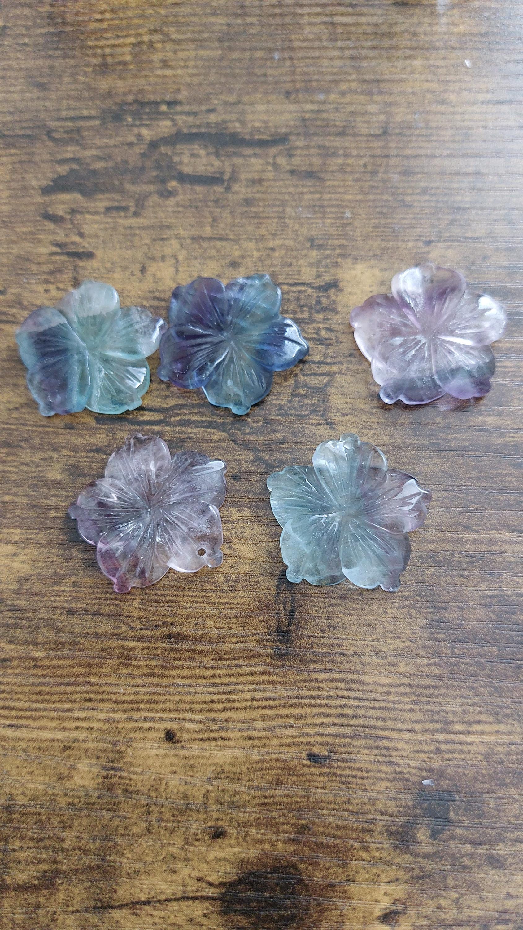 natural fluorite carved pendants