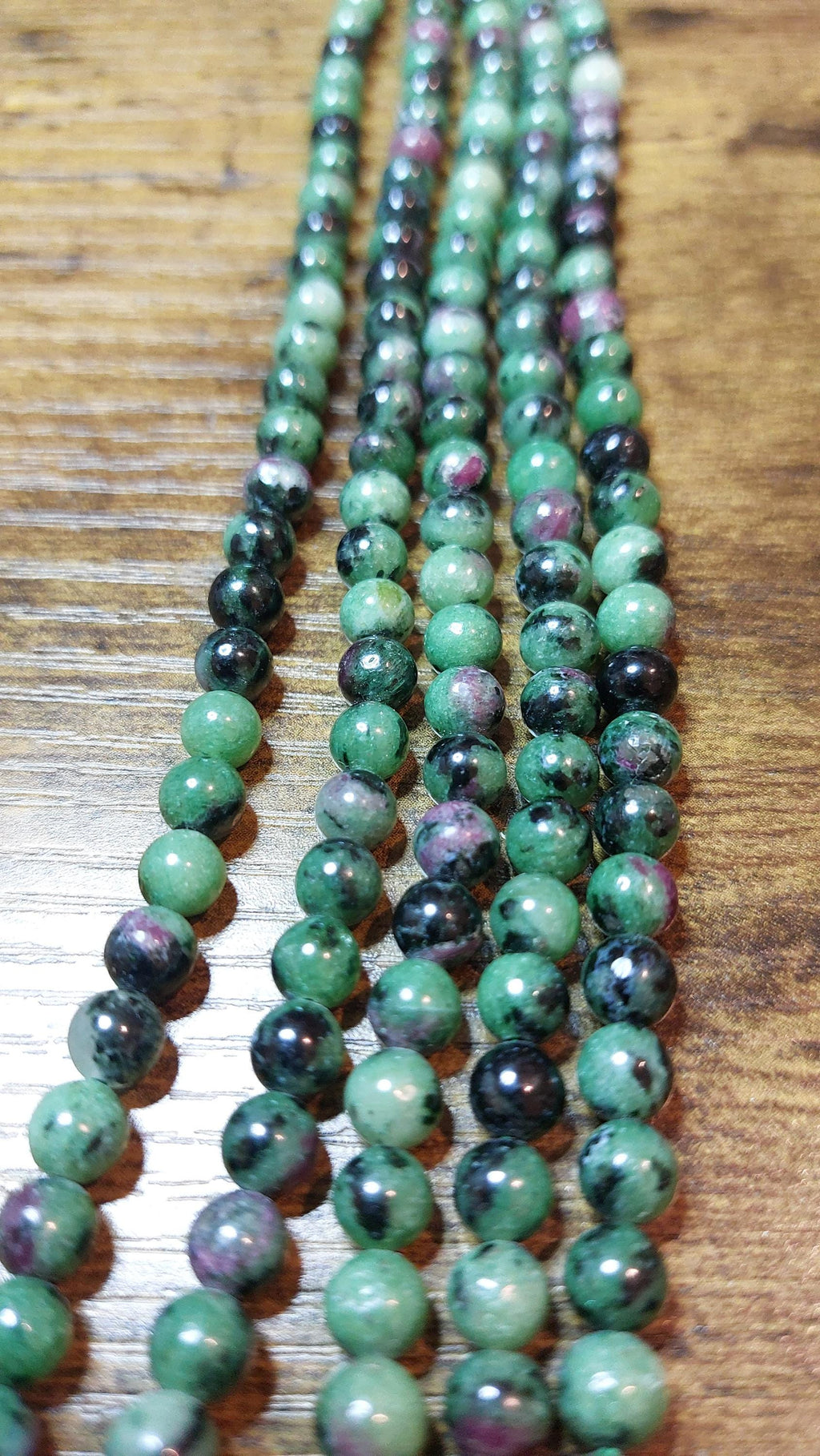 natural zoisite beads 6mm