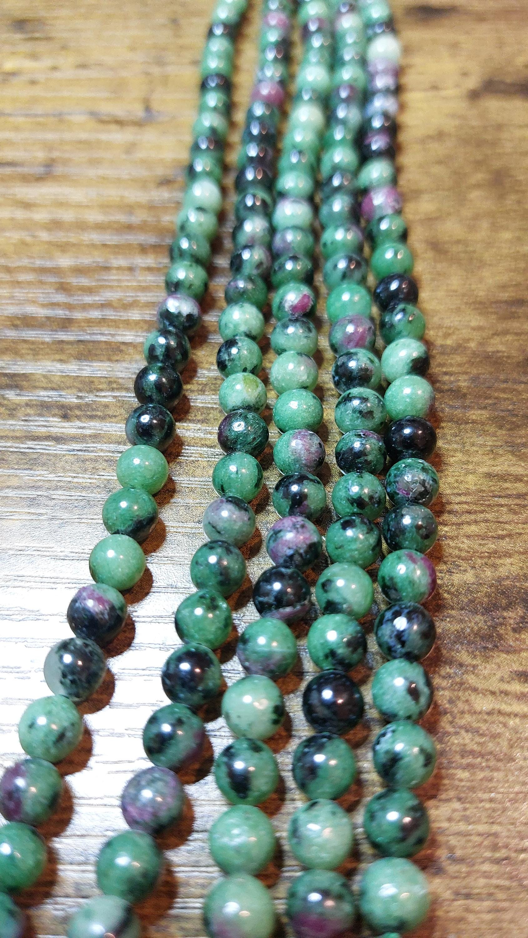 natural zoisite beads 6mm