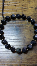 Natural obsidian bracelet