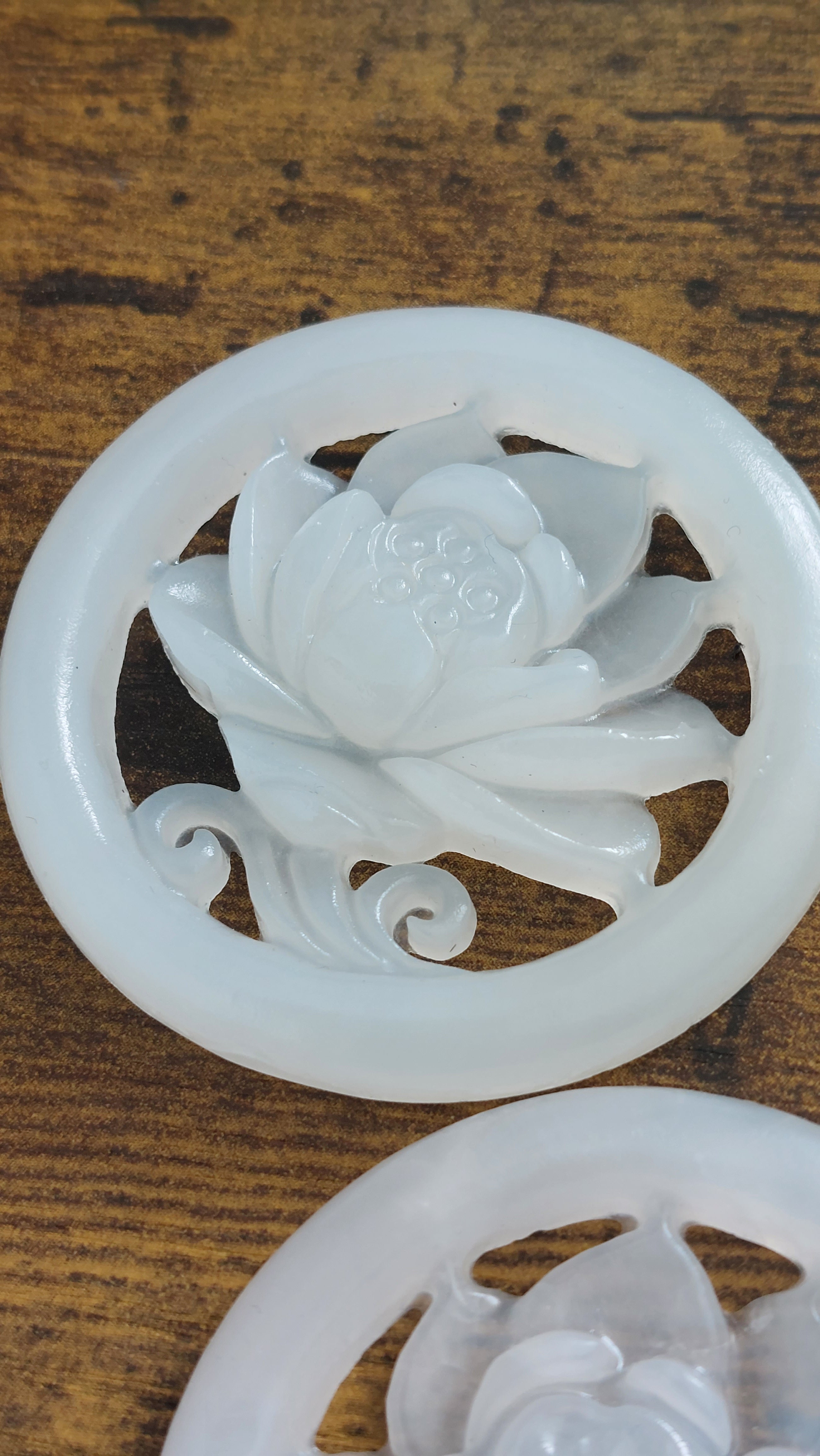Natural Afgan White Jade Pendant