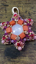 Handmade Crystal Pendant: Preciosa, Miyuki Beads, Czech Glass