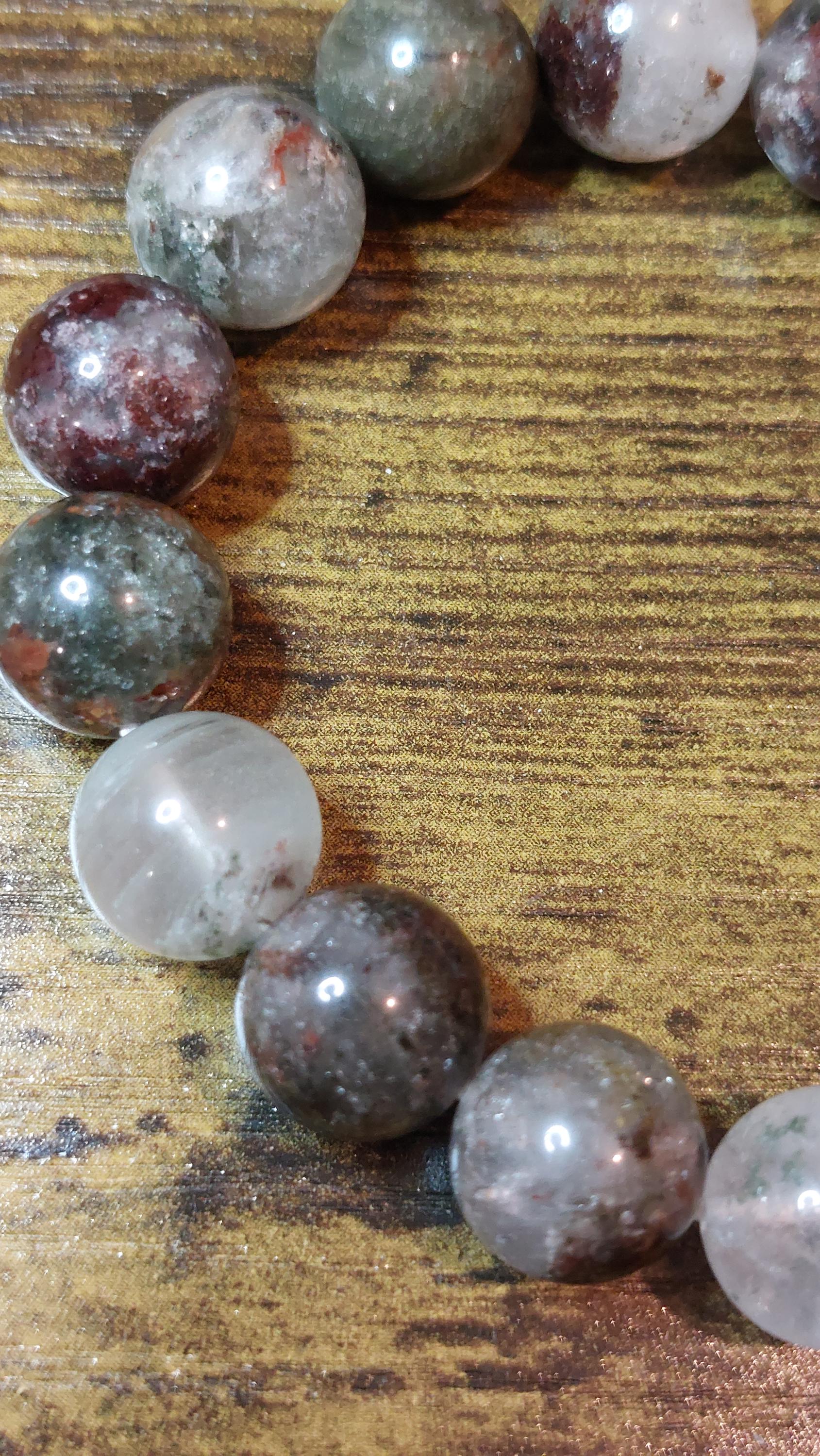 Natural garden quartz bracele