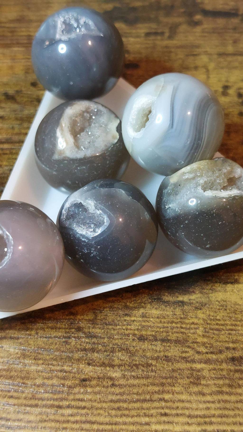 Natural druzy agate 20mm