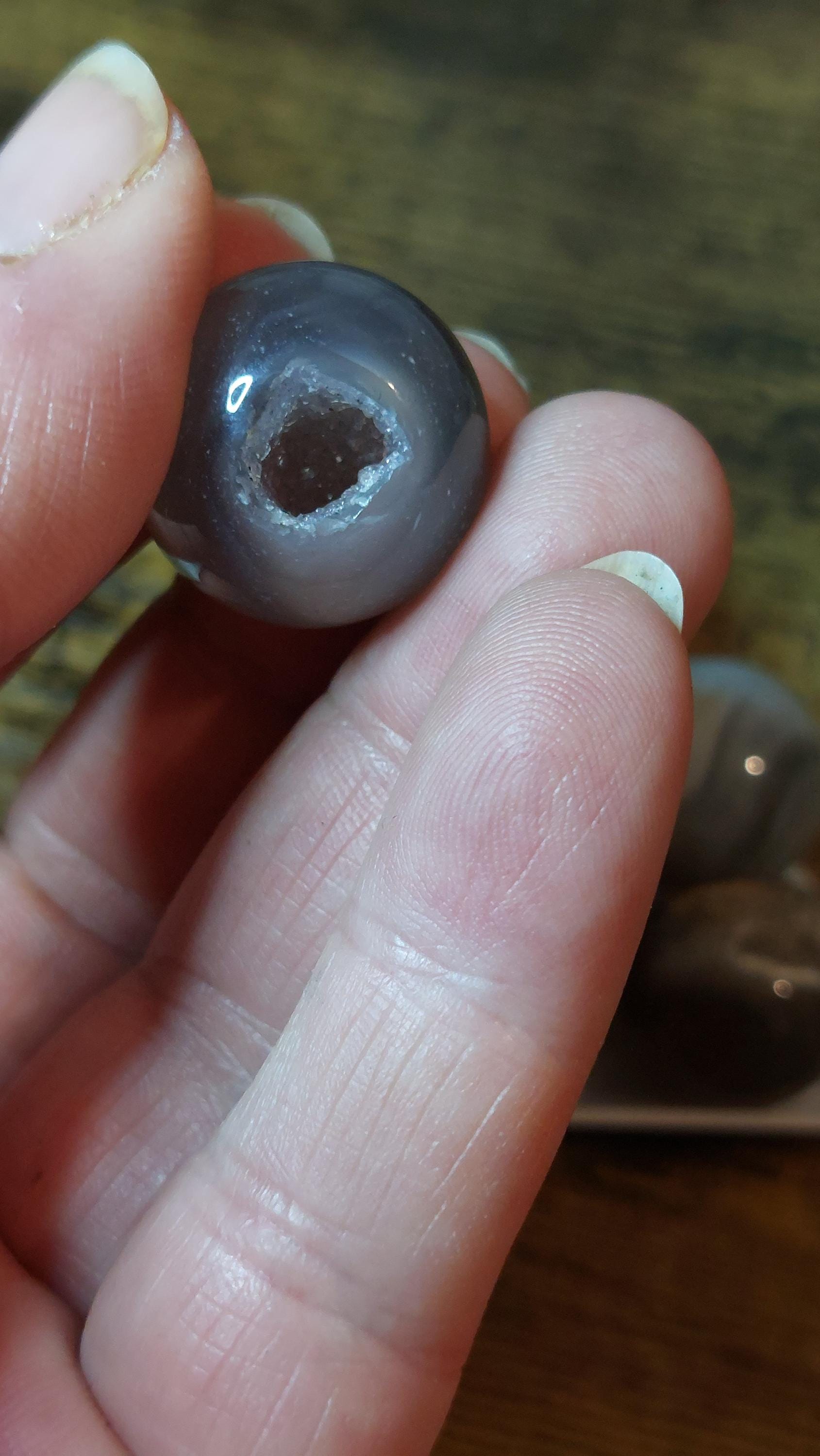 Natural druzy agate 20mm