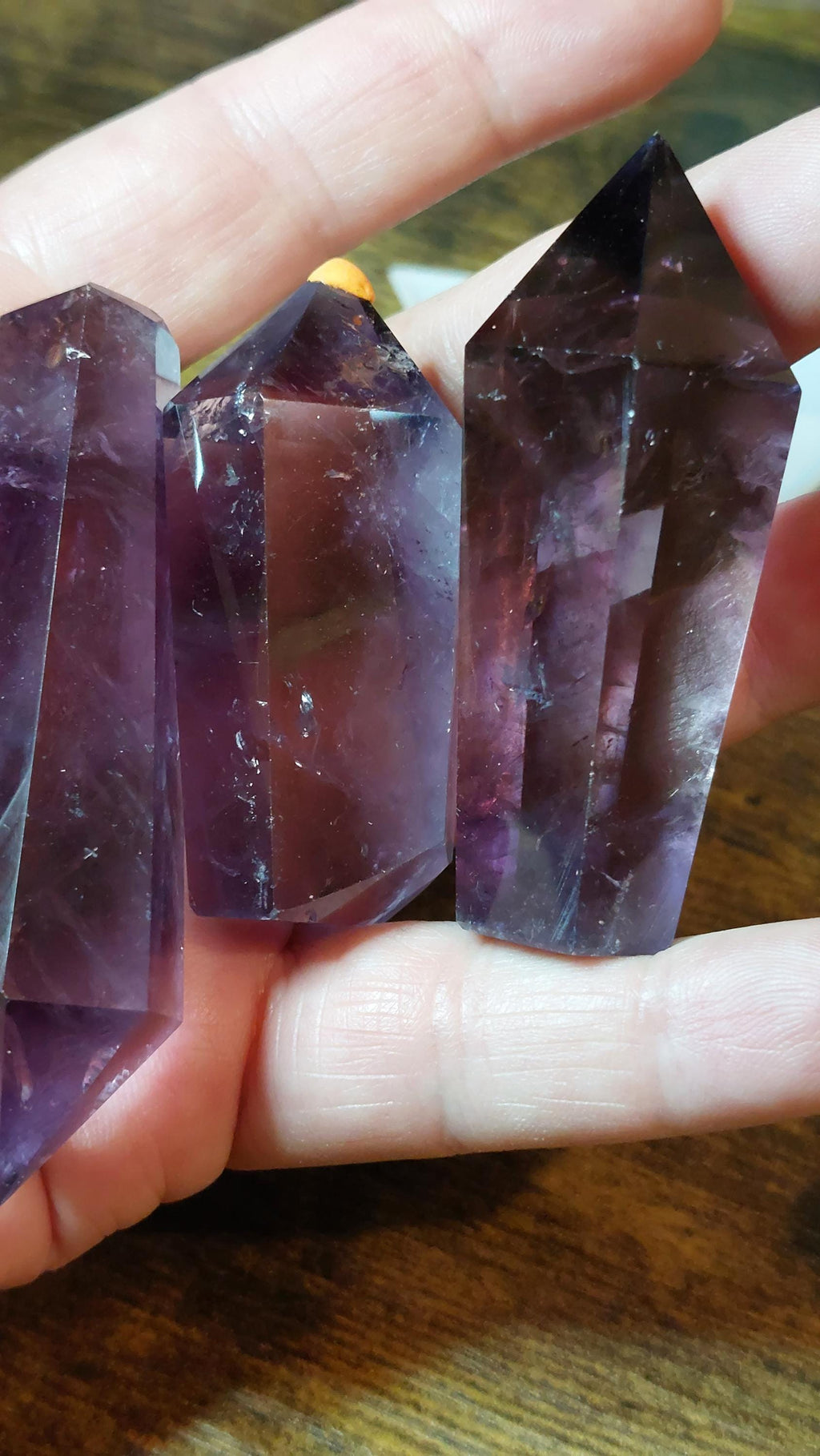 Natural amethyst tower