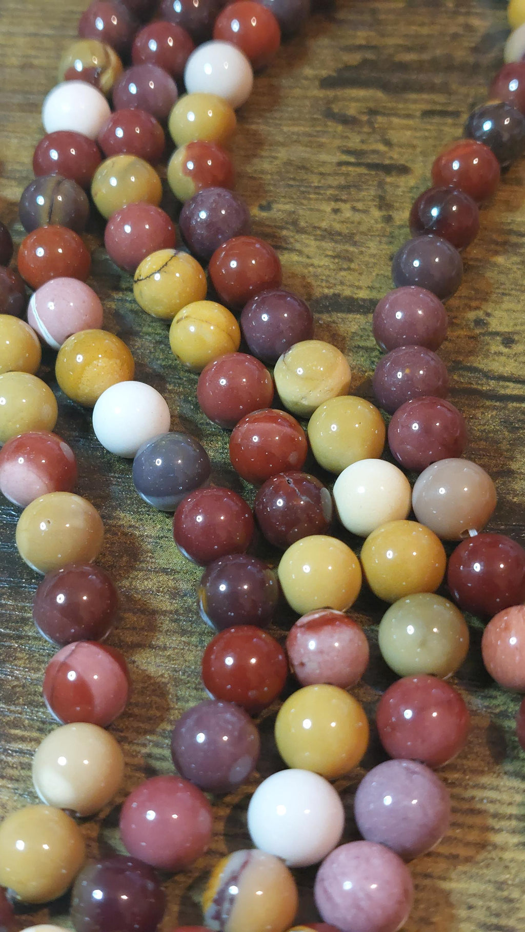Natural Mookaite Jasper Beads 8mm