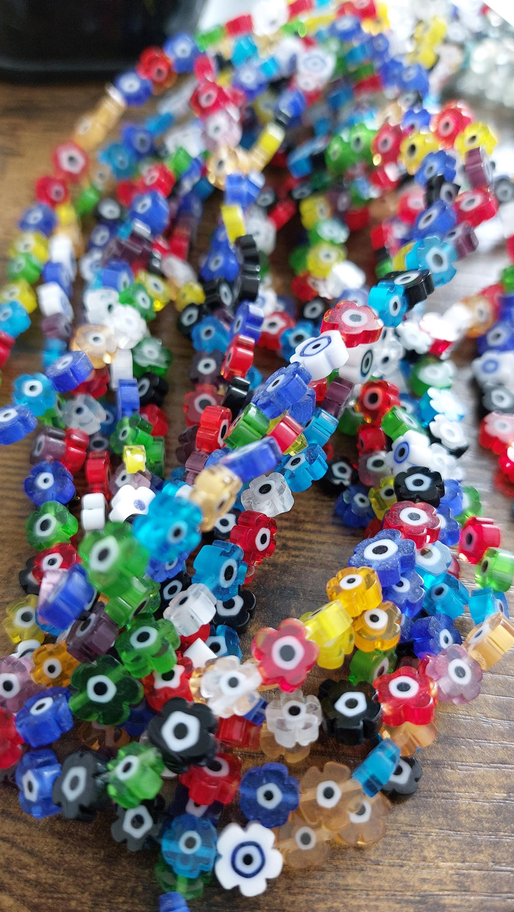 lampwork/ millefiori beads 6mm
