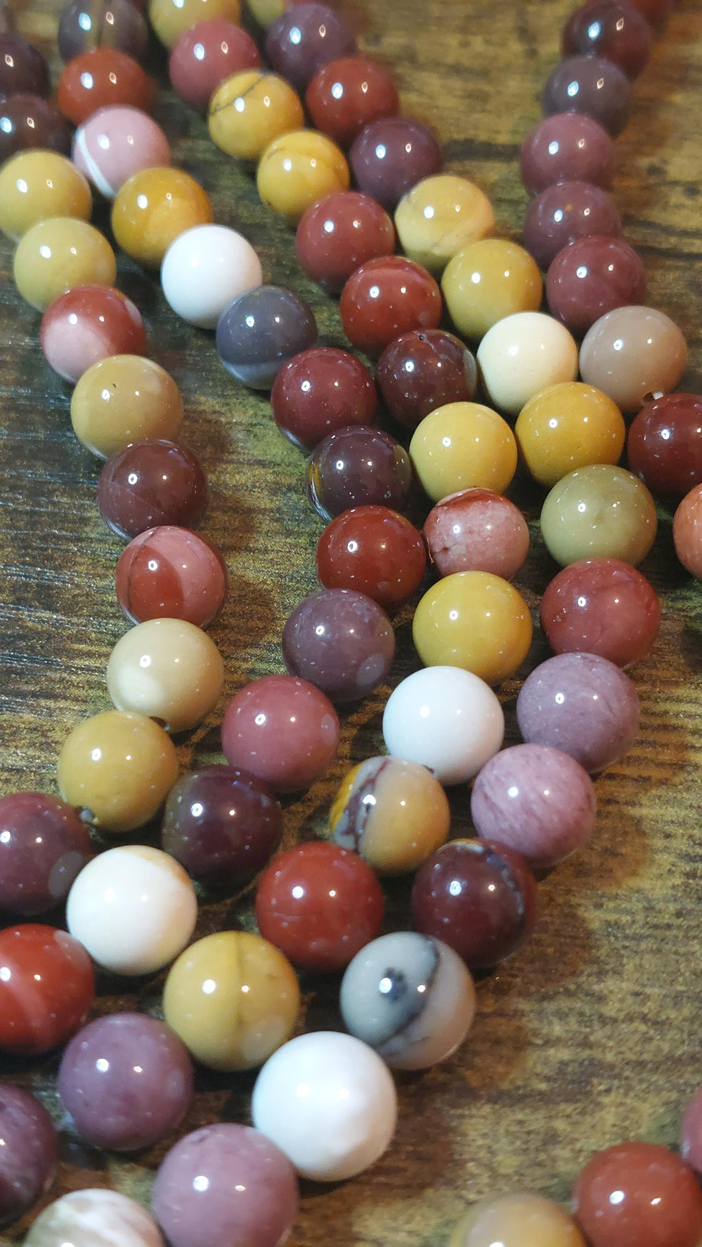 Natural Mookaite Jasper Beads 8mm