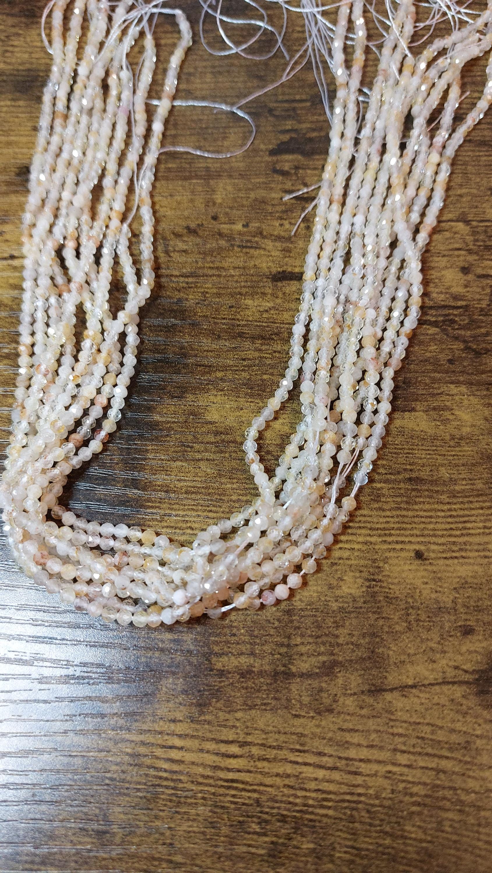 Natural Topaz Facetted Beads 3.5mm