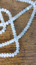 natural aquamarine Rondelle beads 4x3mm