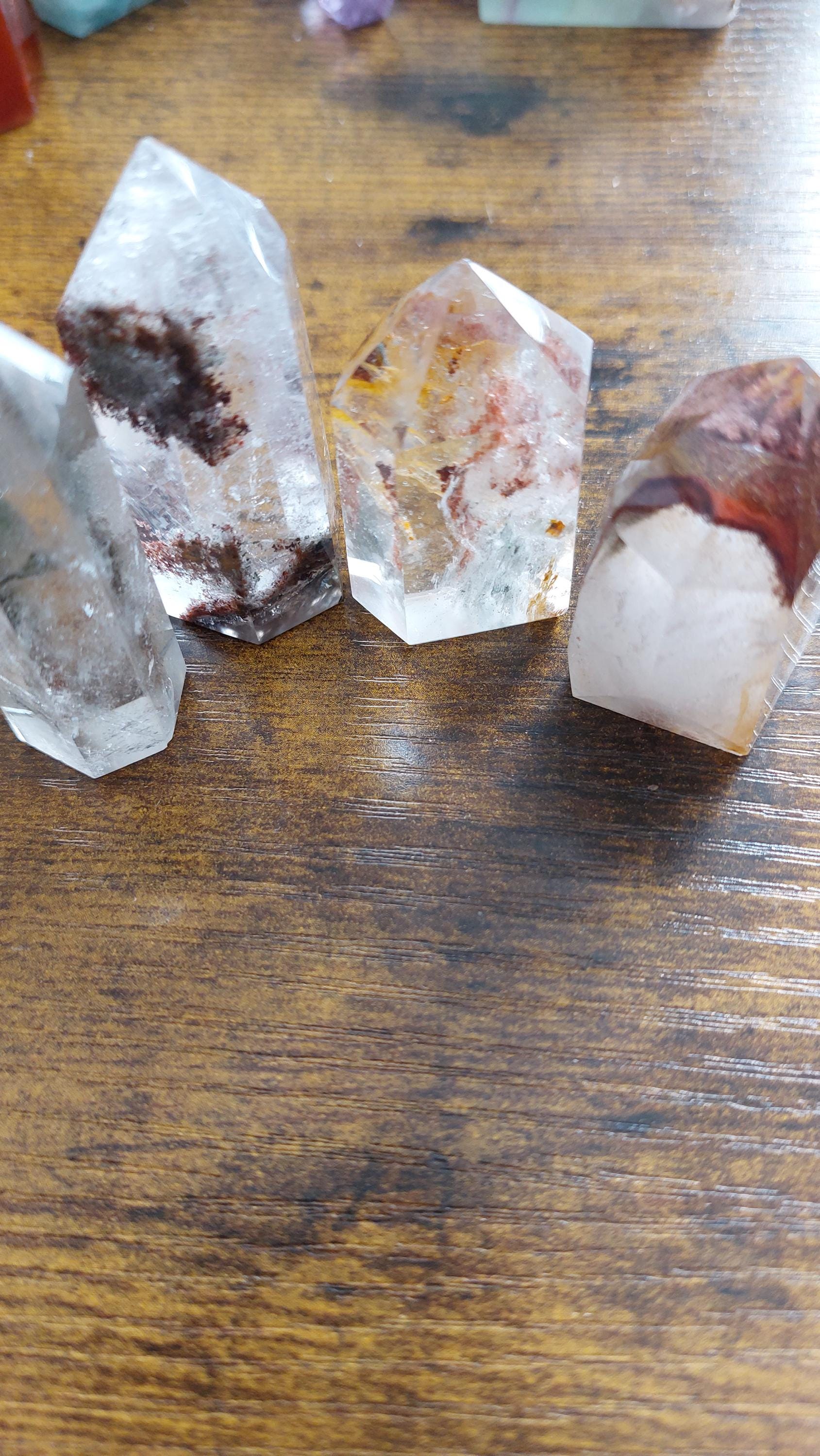Garden Quartz Points - Lodolite Crystal