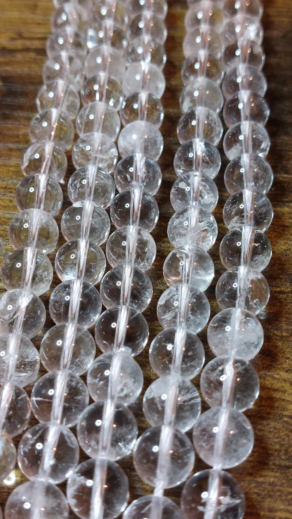 natural quartz crystal 9.5mm beads