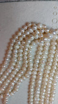 6-7mm natural fresh water pearls  beads, 14 inch strand