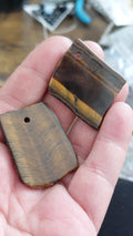 Natural Tiger Eye Irregular Pendant