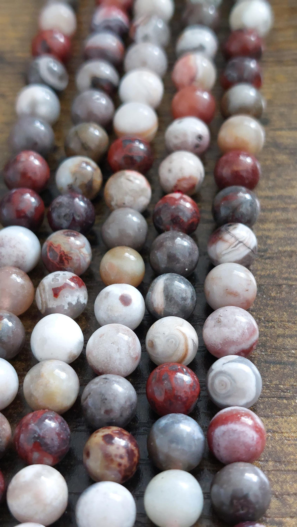 natural mexican agate  beads 6mm