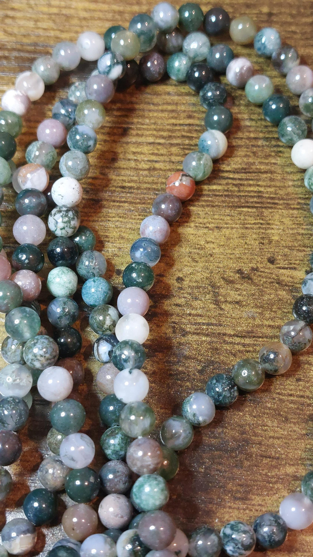 Natural Indian Agate Beads 6mm
