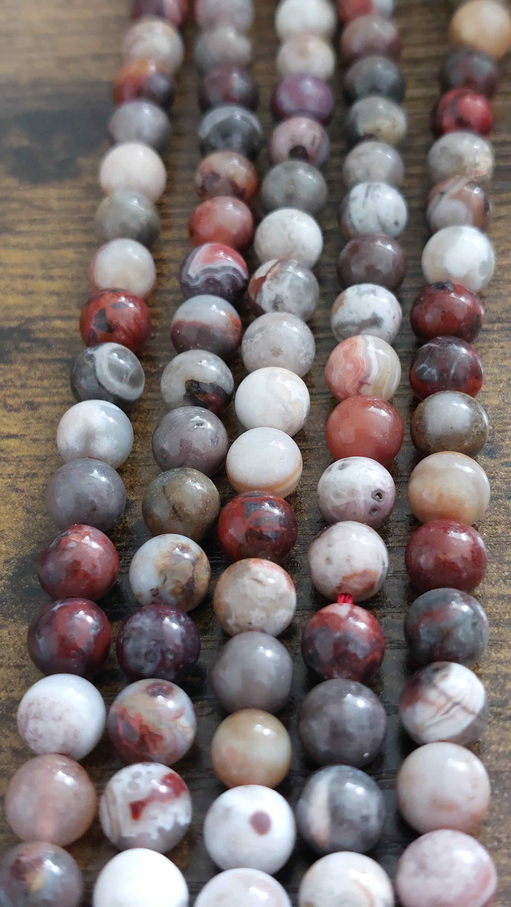 natural mexican agate  beads 6mm