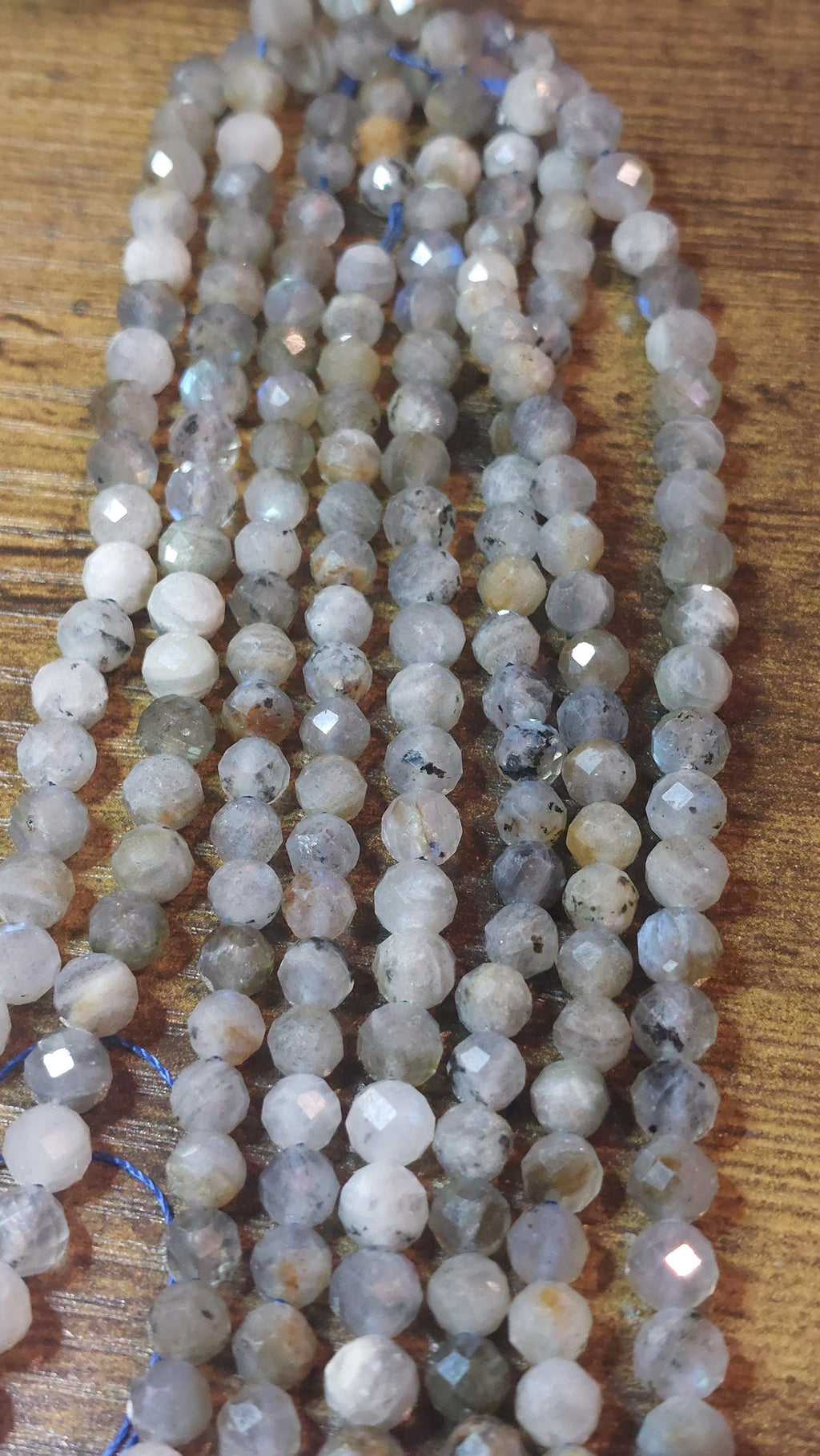 Labradorite 6mm faceted beads