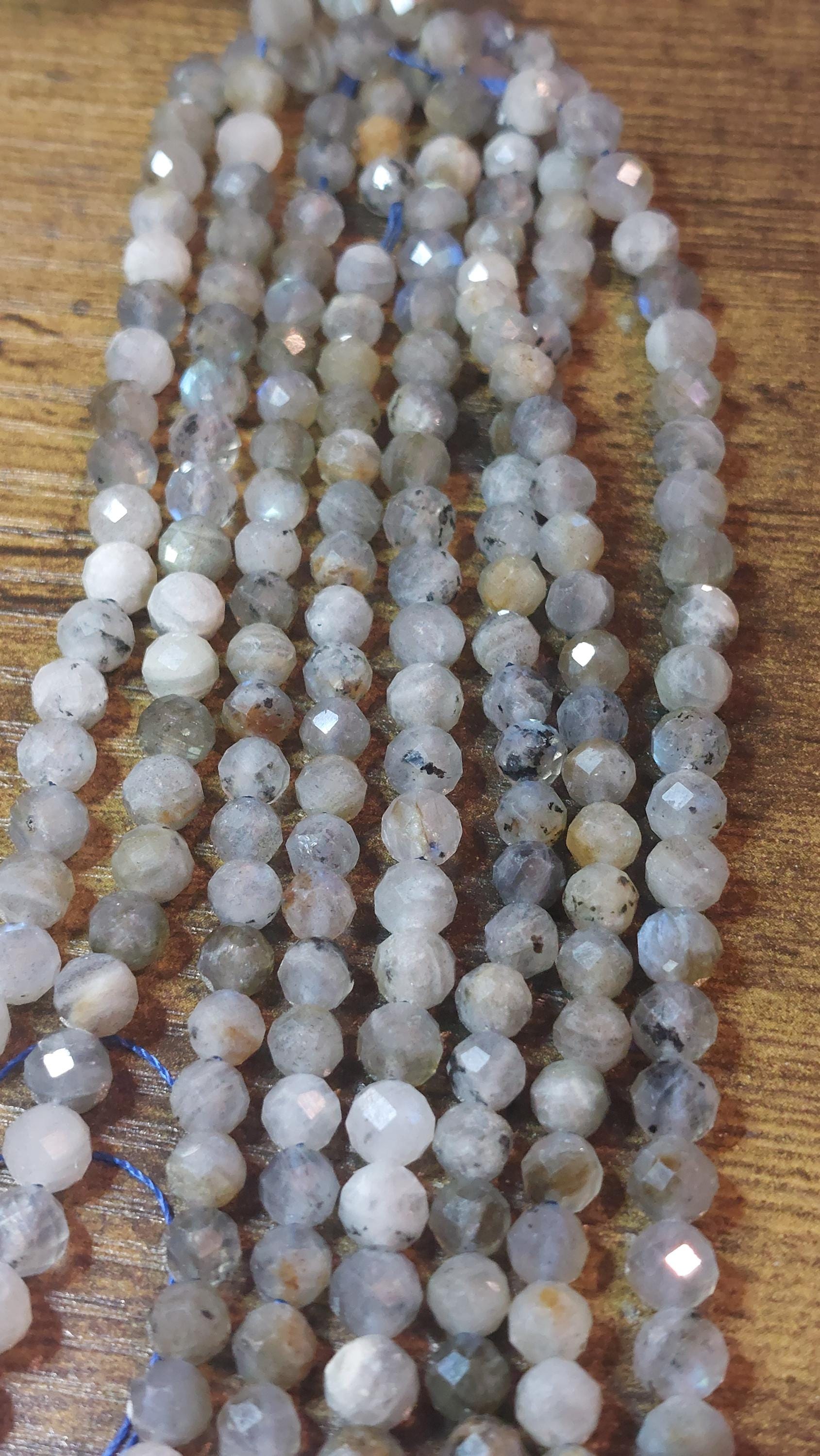 Labradorite 6mm faceted beads