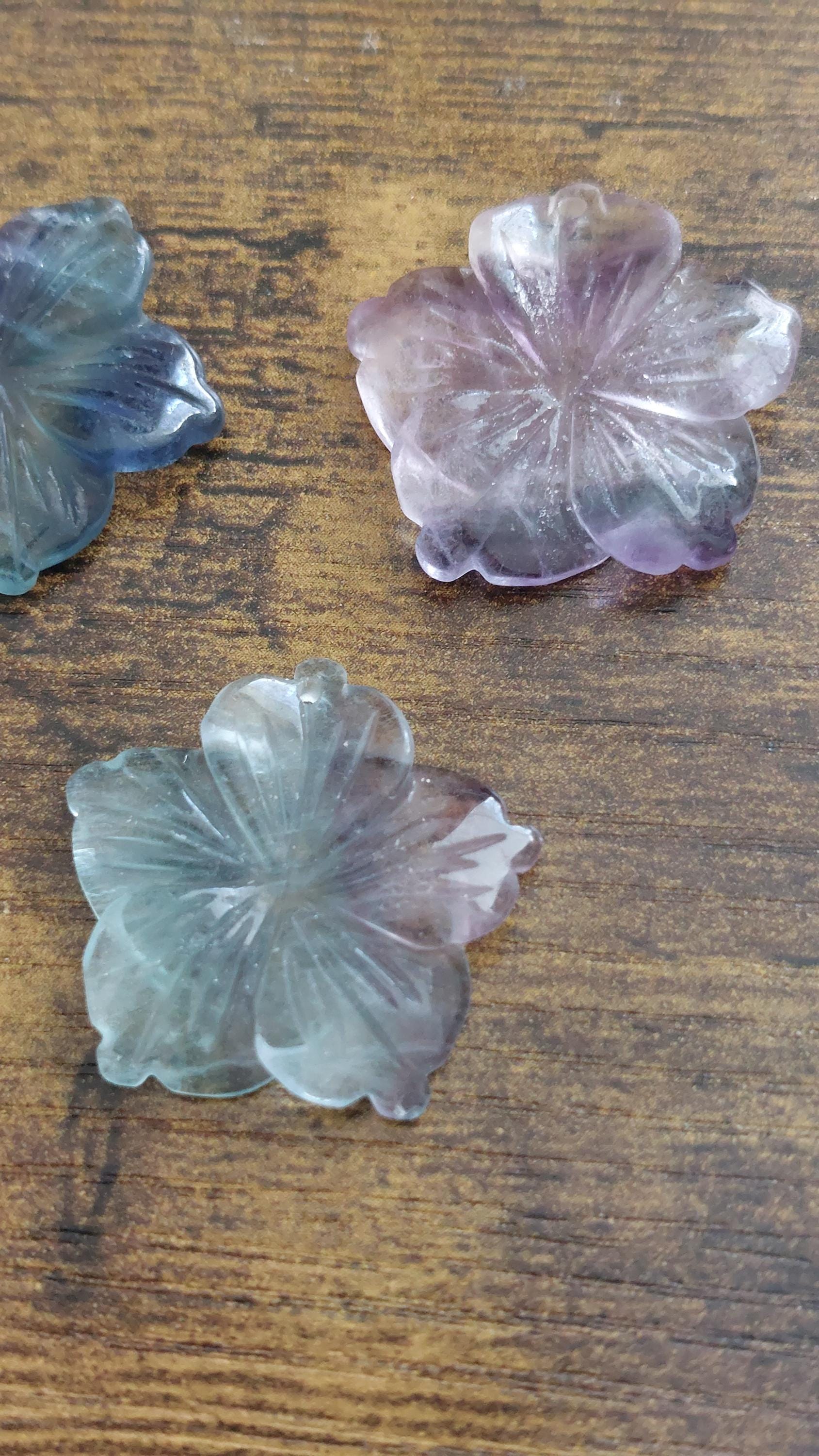 natural fluorite carved pendants
