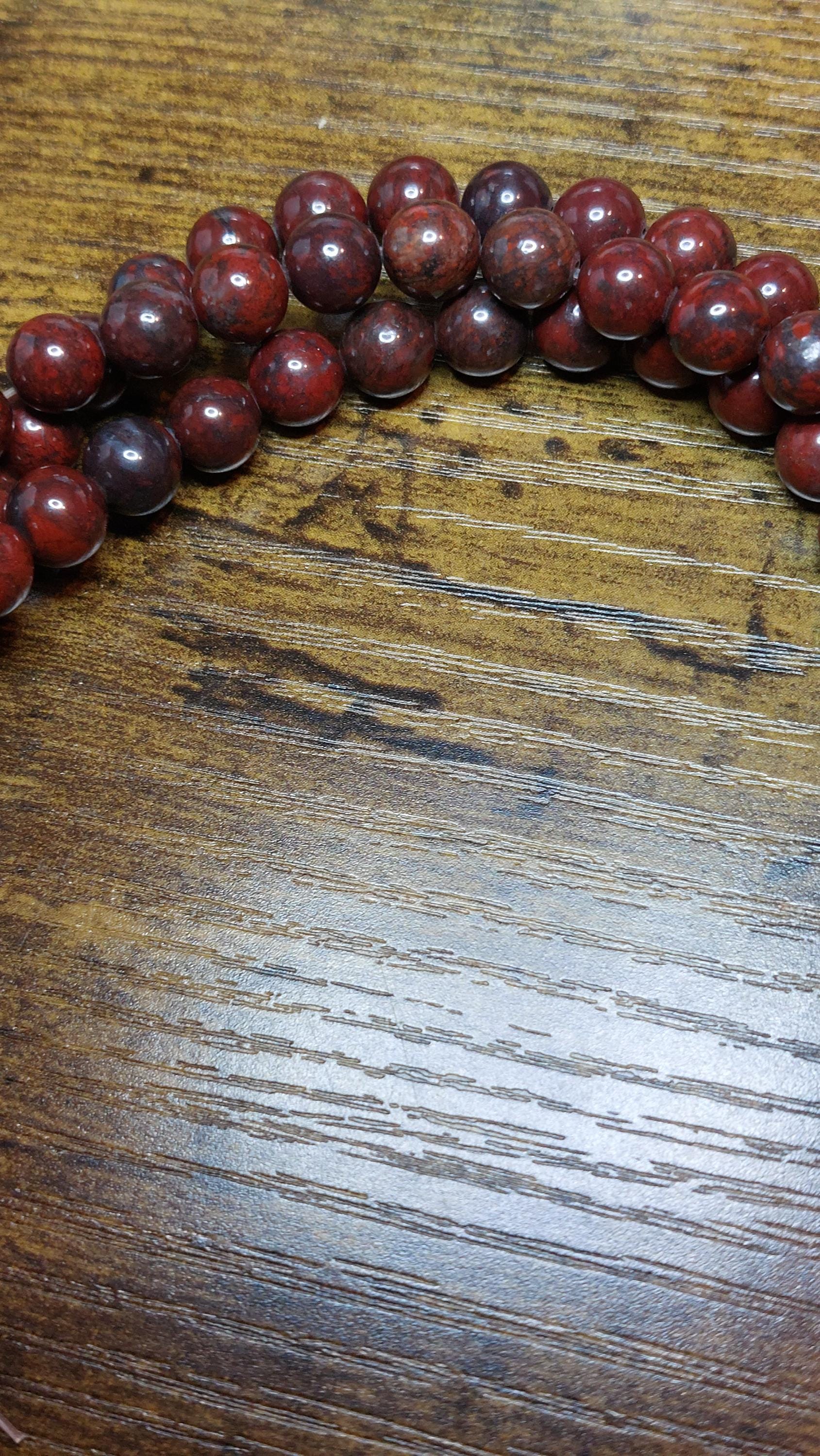 Natural Brecciated Jasper Beads 8mm