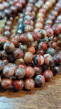 brecciated jasper 6mm beads