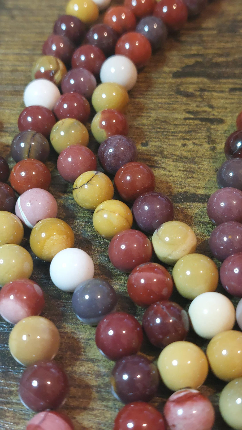 Natural Mookaite Jasper Beads 8mm