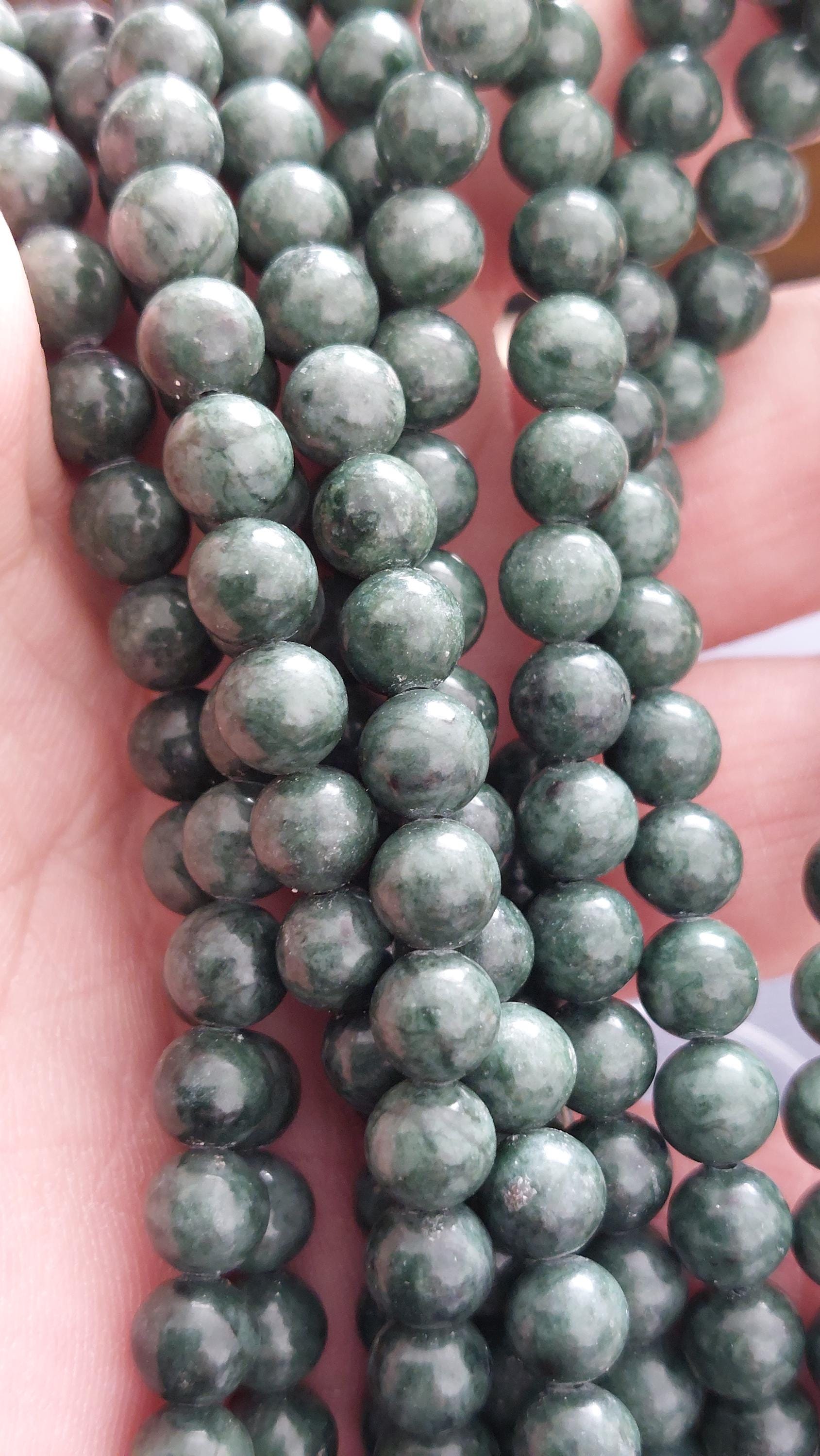 natural Black jade 6mm beads