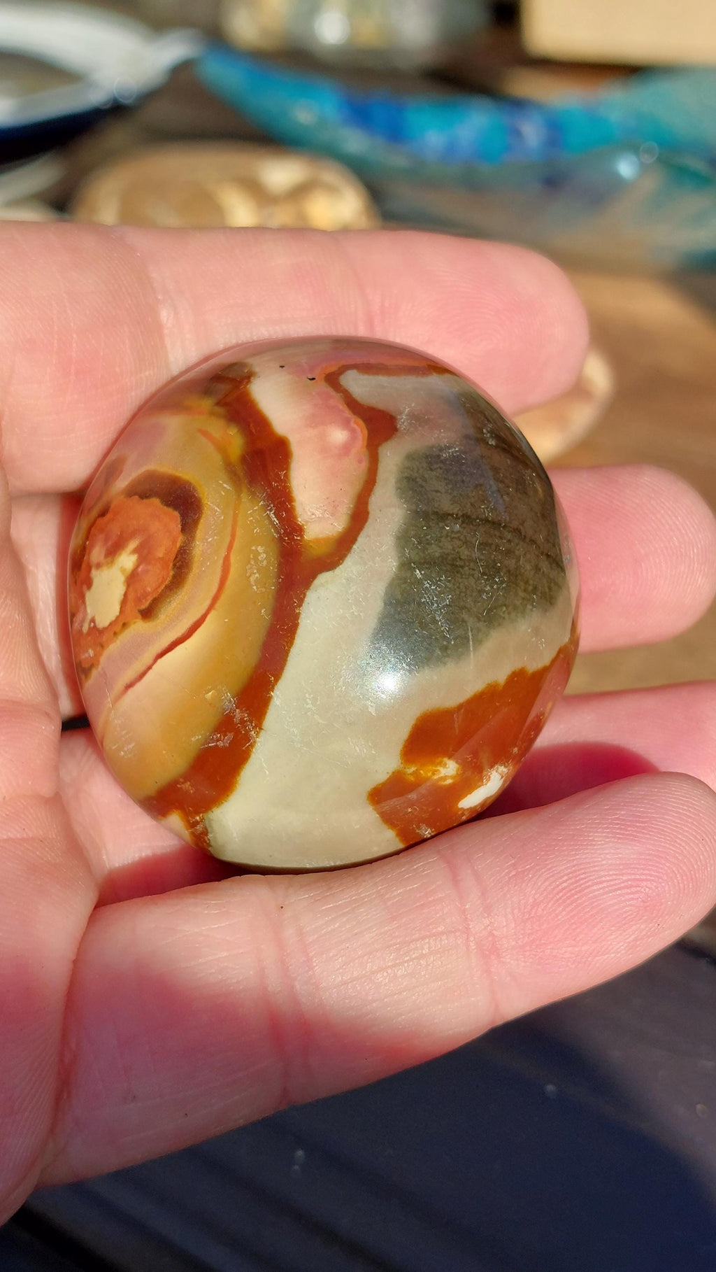 polychrome Jasper small palmstone