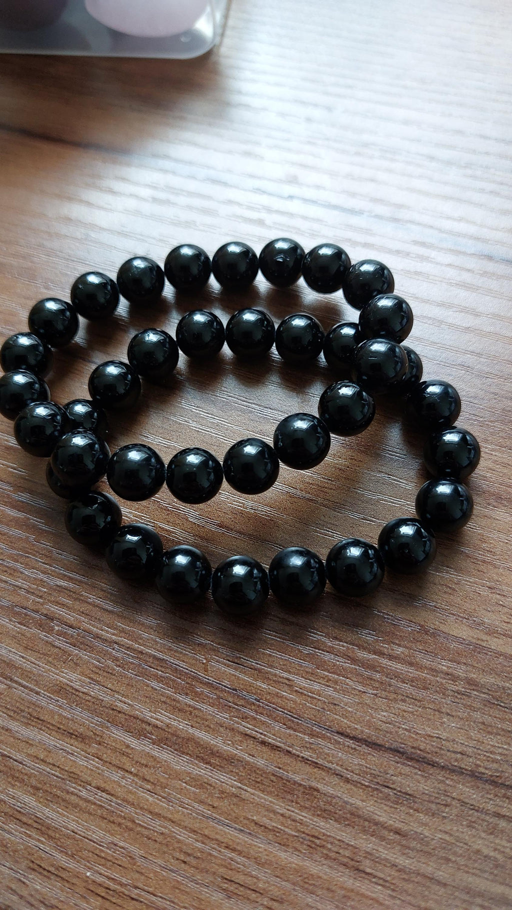 Natural Black Tourmaline beads bracelets-small size