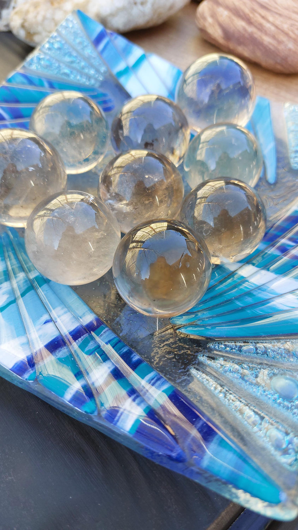 smokey quartz mini sphere