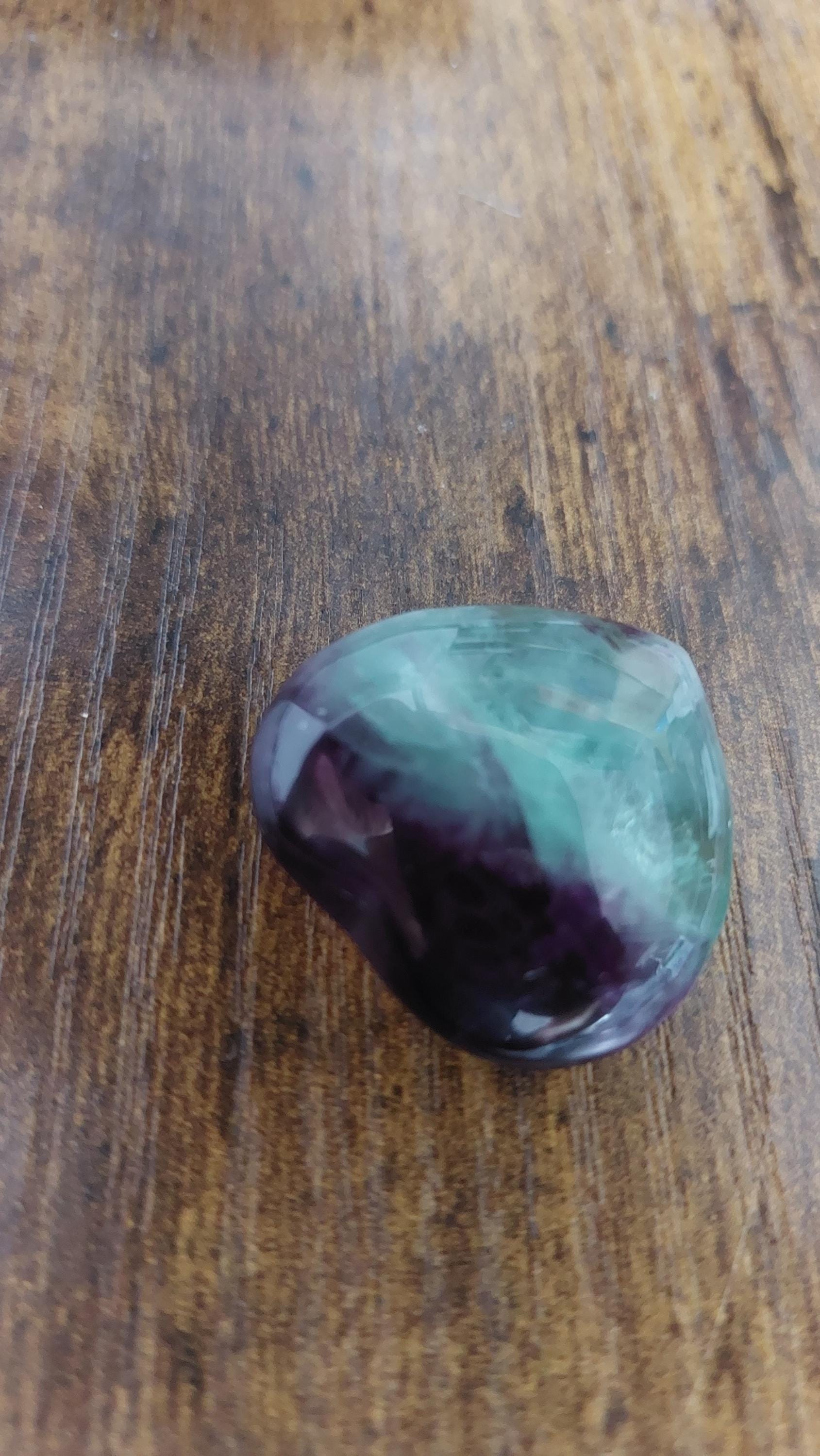 Natural Fluorite Palmstone 30mm
