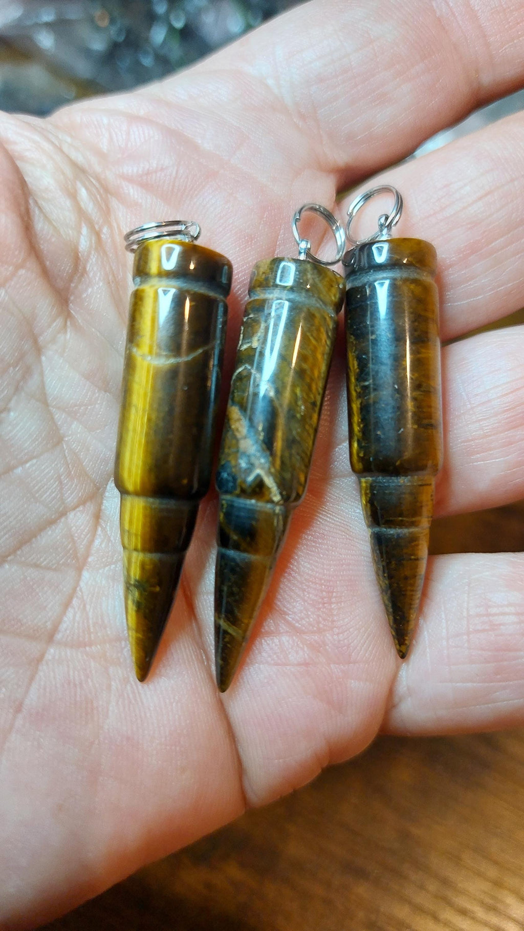 natural tiger eye pendants