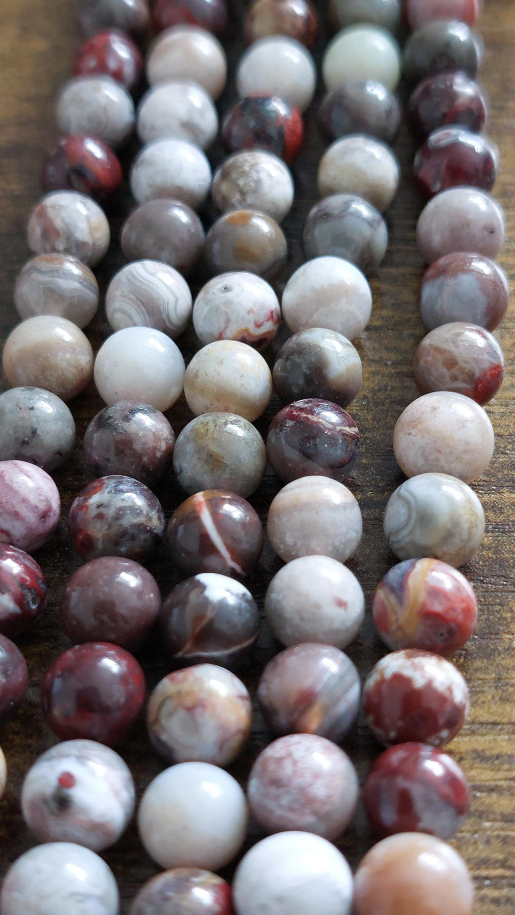 natural mexican agate  beads 6mm