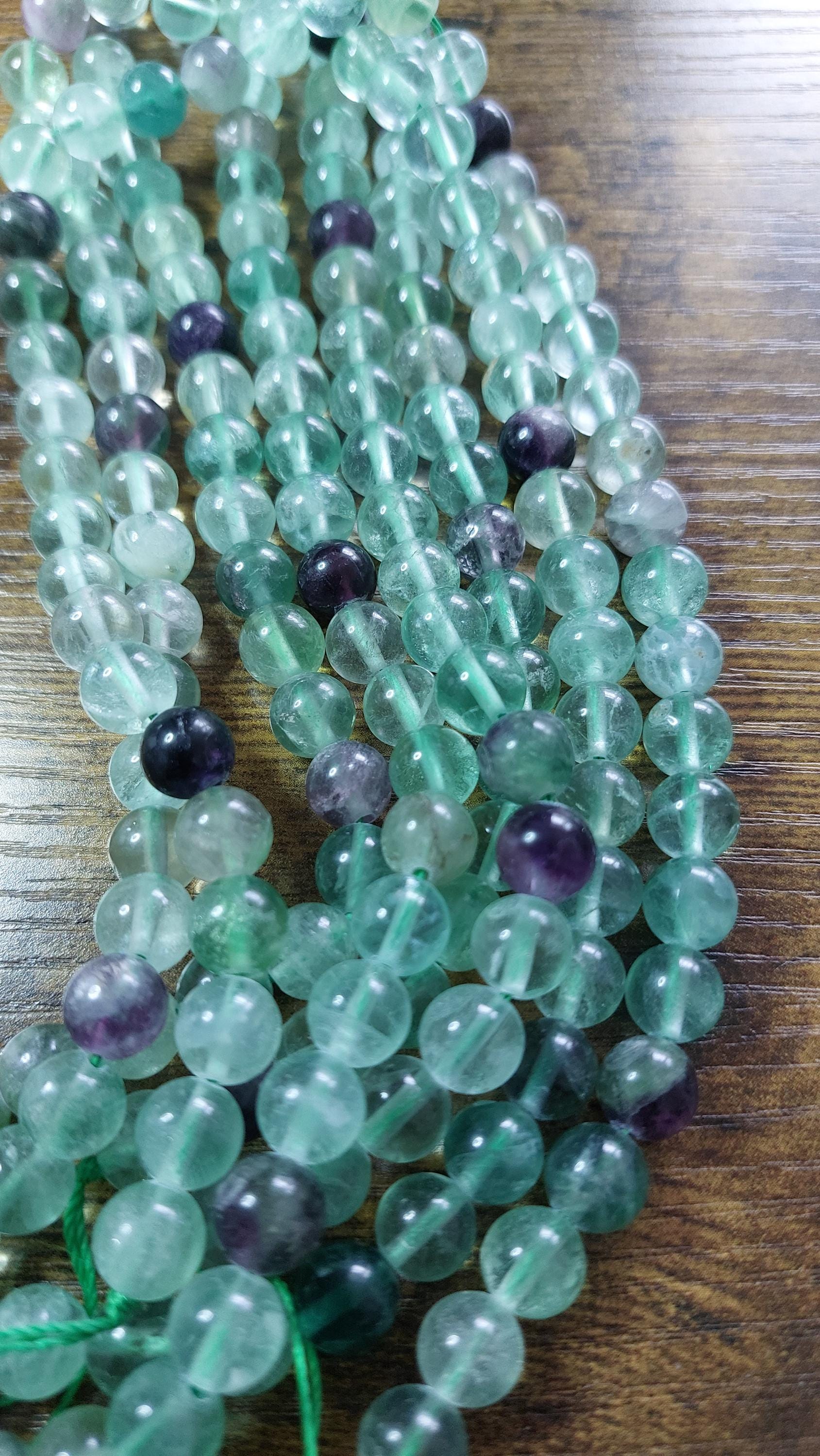 Fluorite Beads Grade AB 8mm