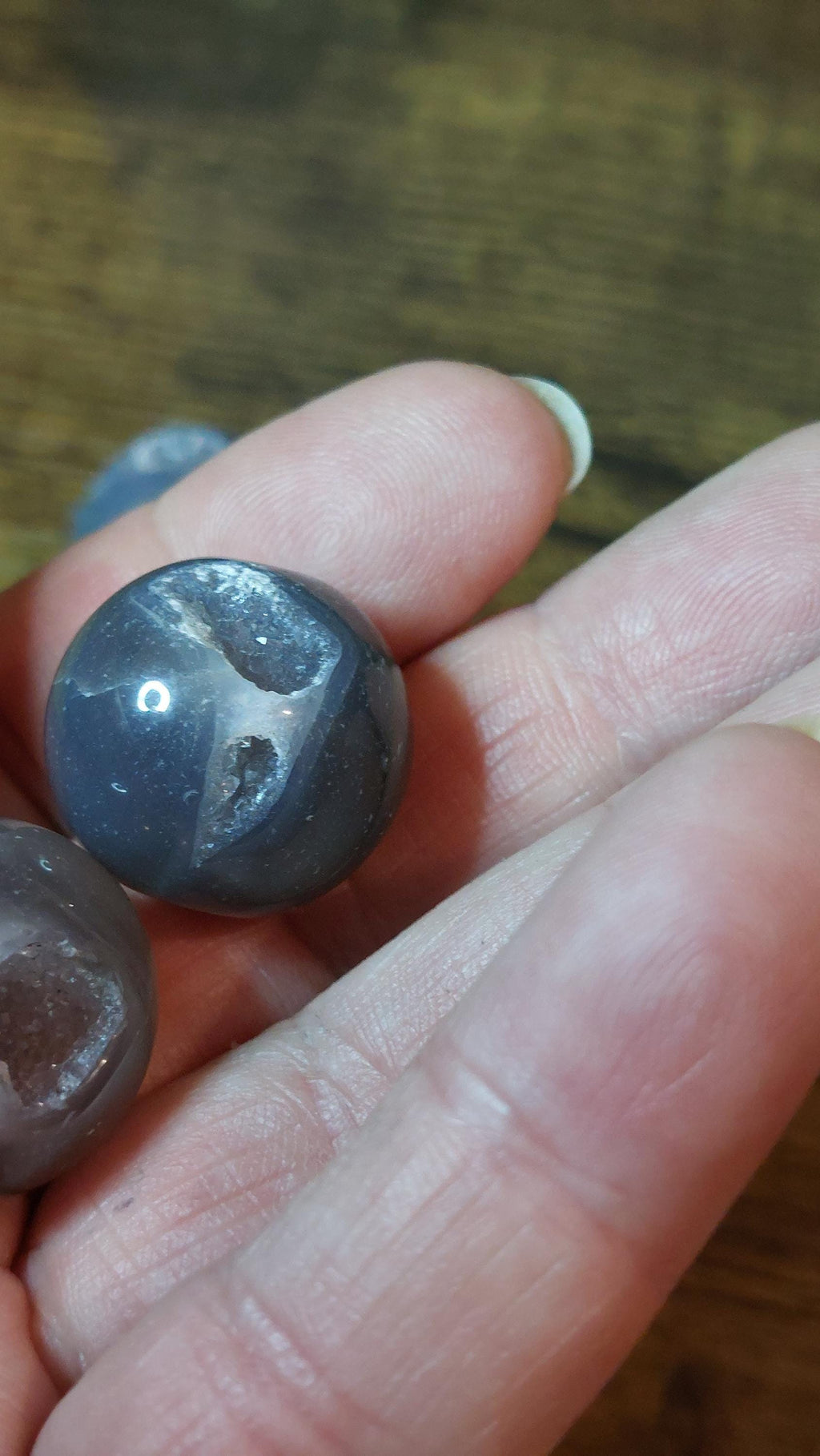 Natural druzy agate 20mm
