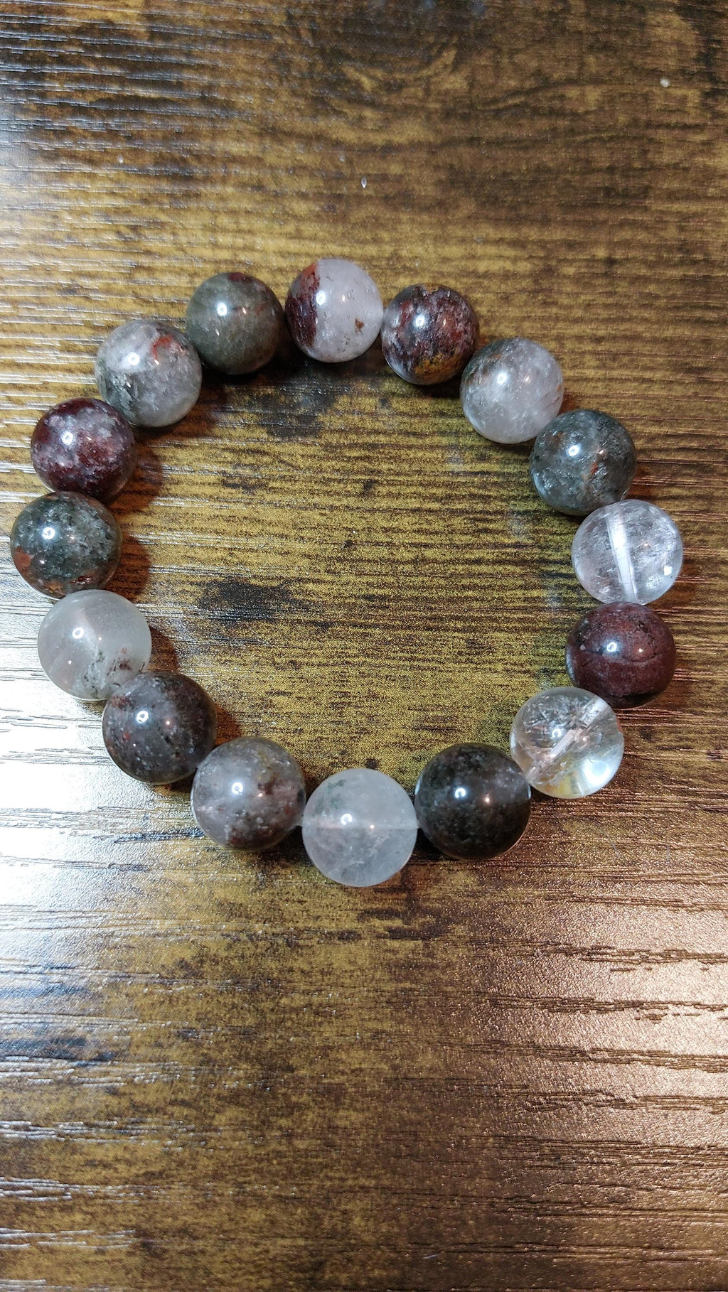 Natural garden quartz bracele