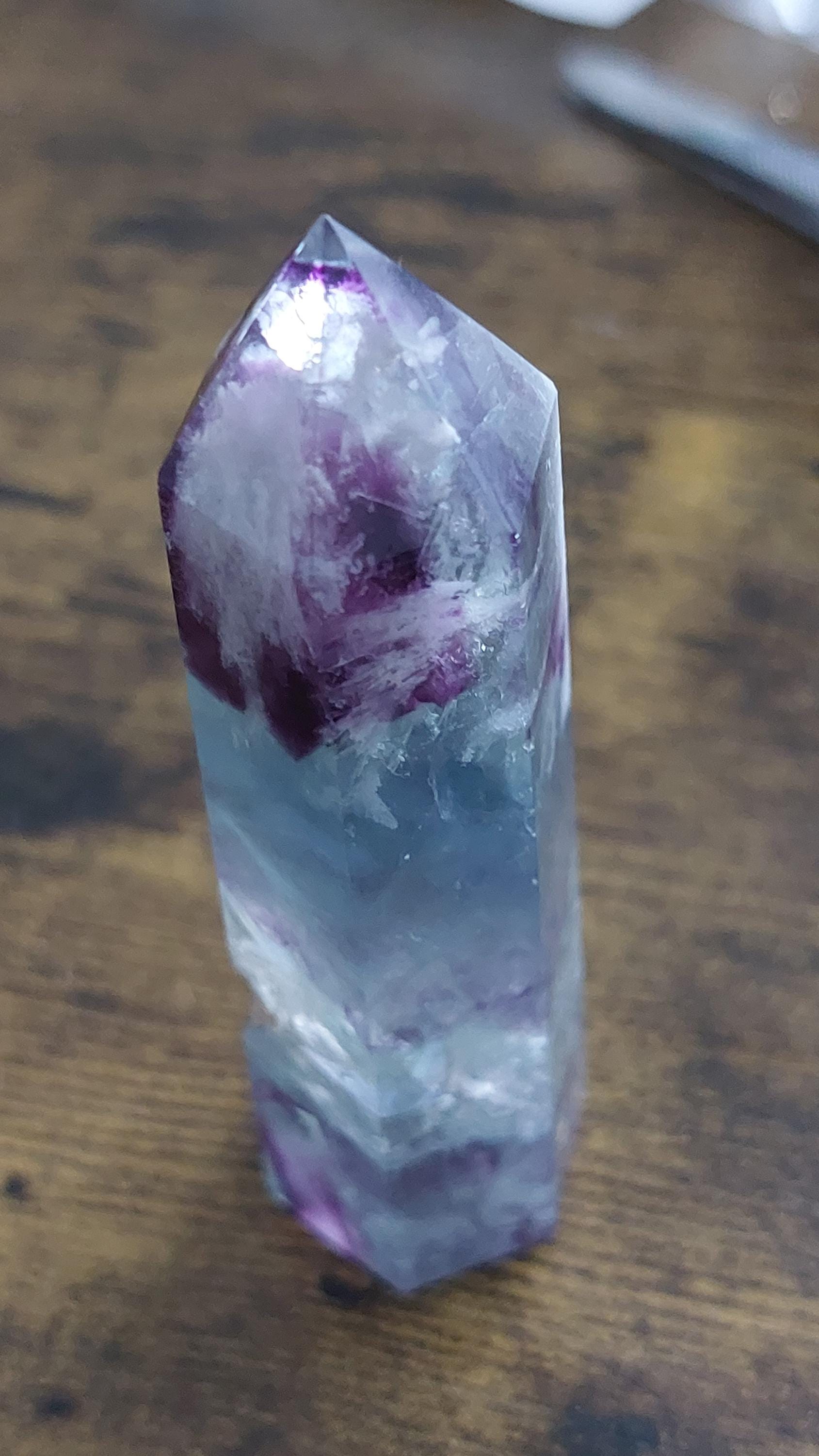 Natural Fluorite Crystal Tower 75-80mm