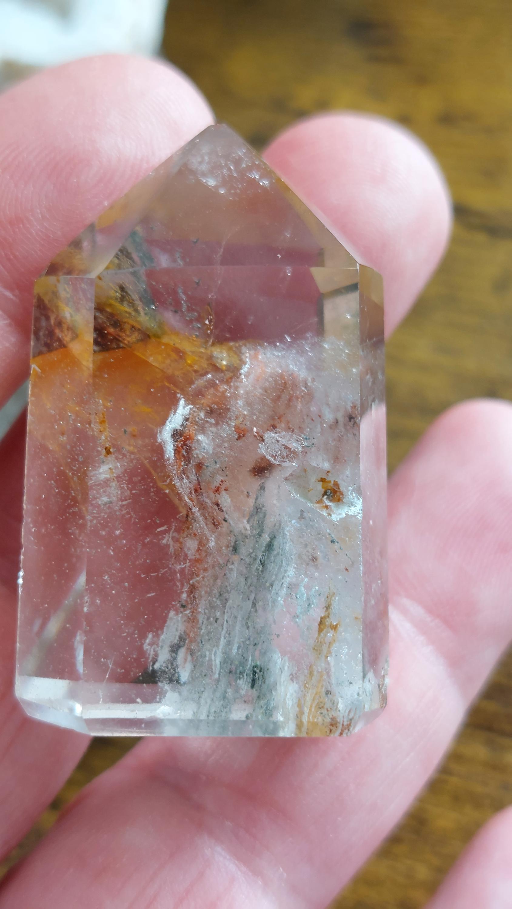 Garden Quartz Points - Lodolite Crystal