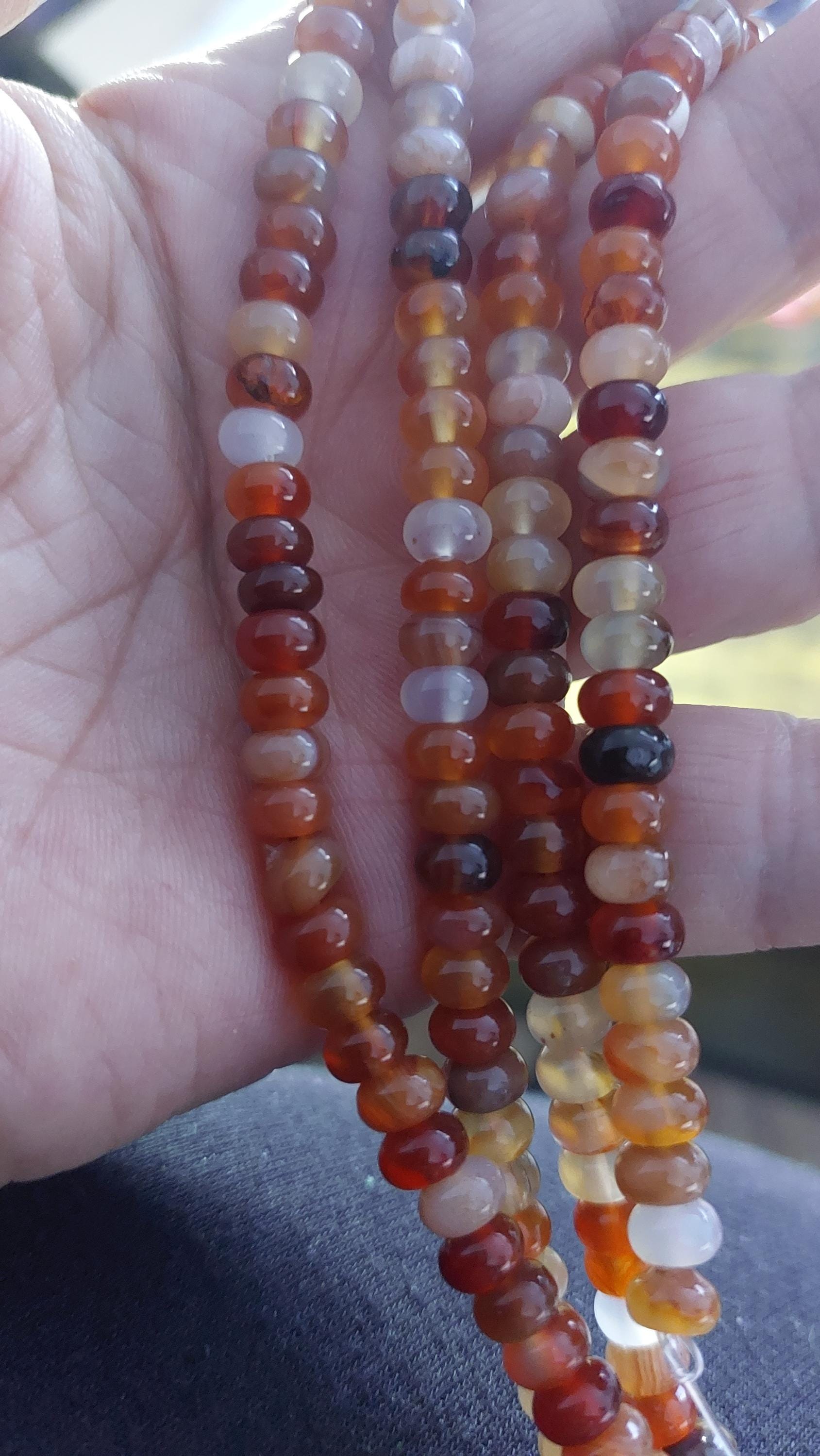 carnelian beads Rondelle 6x4mm