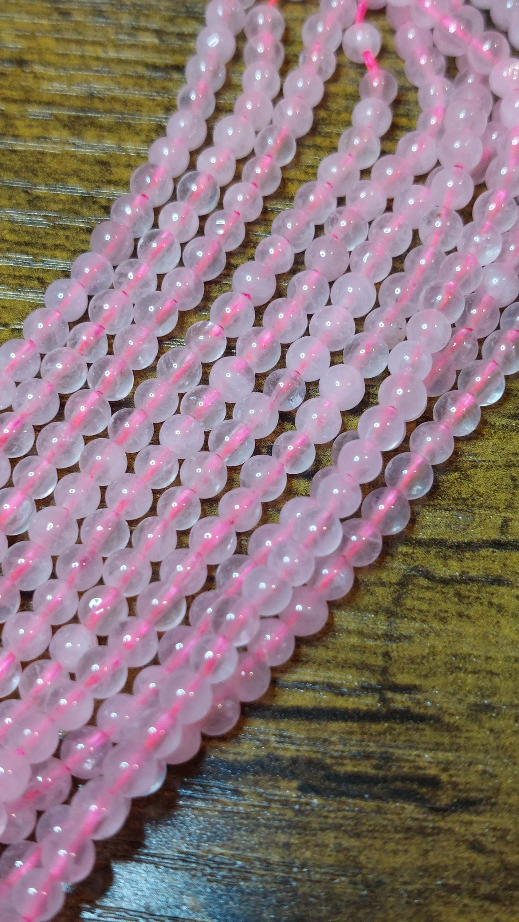 Natural Rose Quartz Beads 4mm
