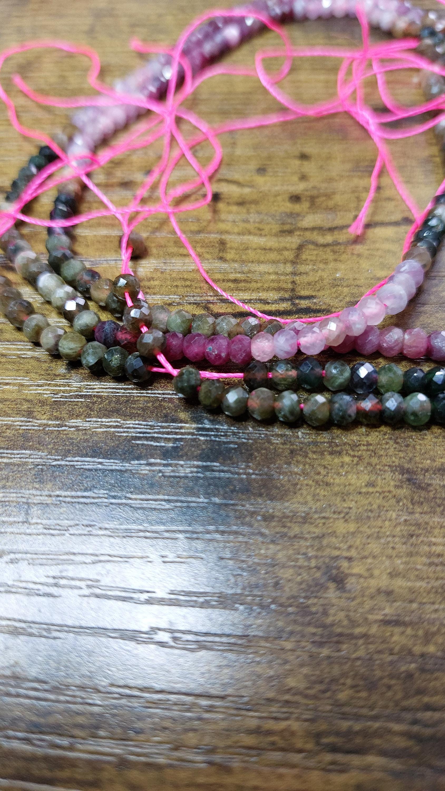 natural tourmaline beads rondelle